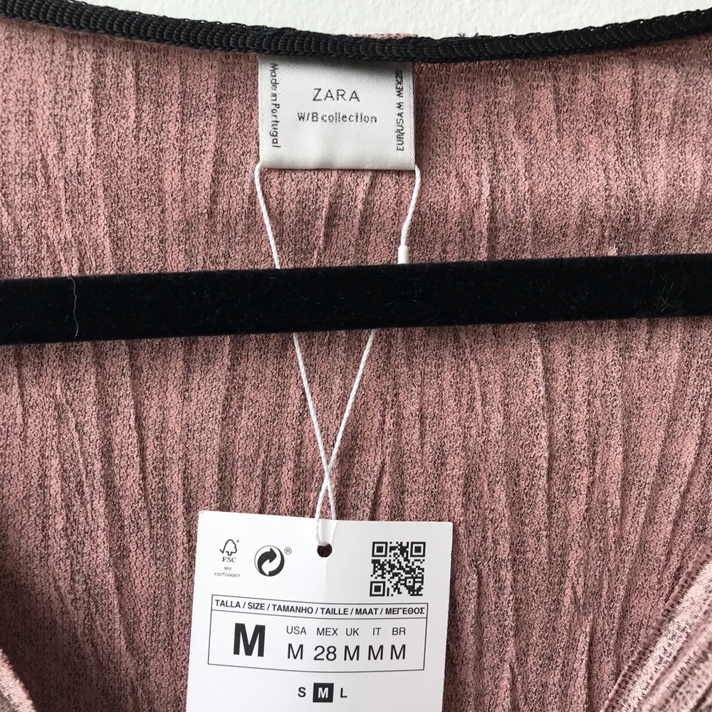 Zara W/B Collection Surplice Blouse 💞 - Picture 2 of 7